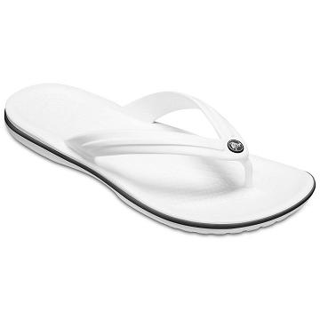 Crocs Crocband™ Flip Women's Sandals White | Australia 0507DFMN